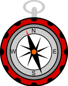 Compass showing North North West